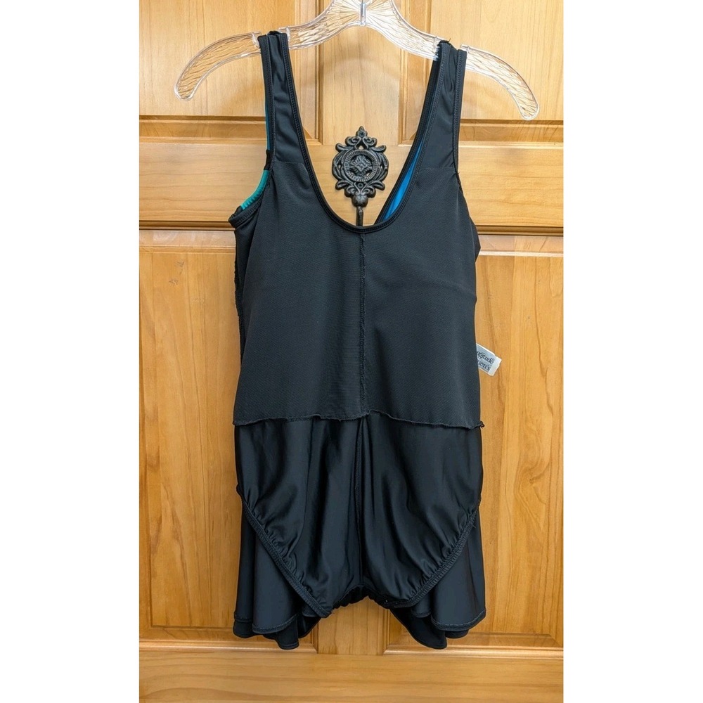 Longitude Women's 16W Bathing Suit Color Blocked Slimming One Piece Swimsuit - Picture 3 of 10